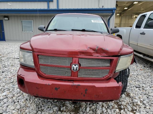 1D7HW58N68S602633 - 2008 DODGE DAKOTA QUAD LARAMIE RED photo 5