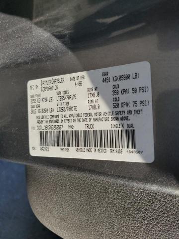 3D7LL38C76G259597 - 2006 DODGE RAM 3500 ST GRAY photo 12