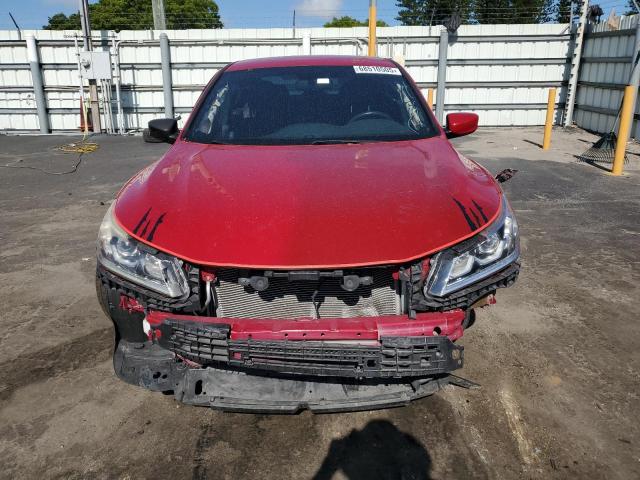 1HGCR2F53HA227370 - 2017 HONDA ACCORD SPORT RED photo 5