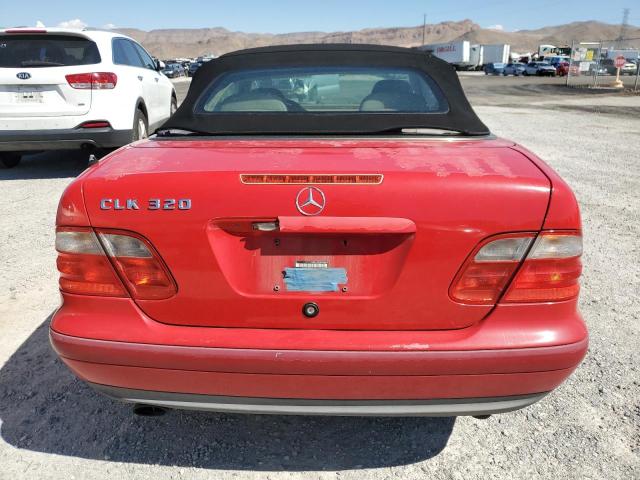 WDBLK65G8XT011268 - 1999 MERCEDES-BENZ CLK 320 RED photo 6