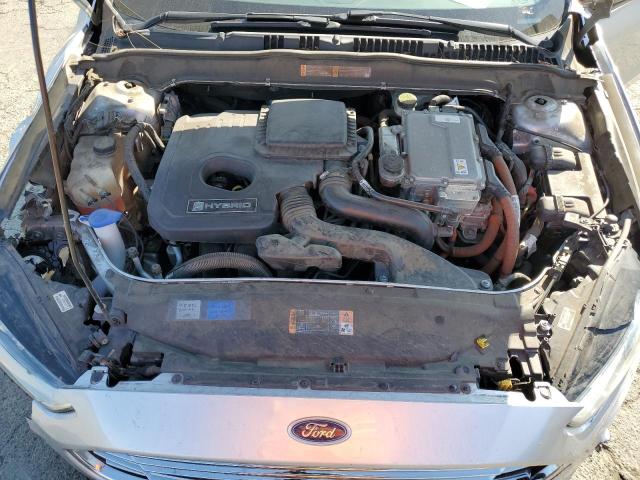 3FA6P0UU0FR138848 - 2015 FORD FUSION S HYBRID SILVER photo 11