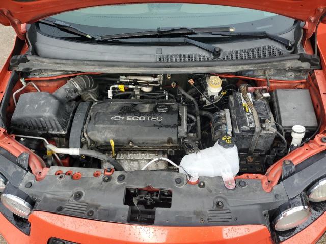 1G1JC5SH7D4207424 - 2013 CHEVROLET SONIC LT برتقالي صورة 11