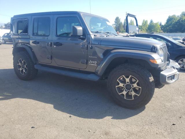 1C4HJXEG0KW648159 - 2019 JEEP WRANGLER U SAHARA ნაცრისფერი ფოტო 4