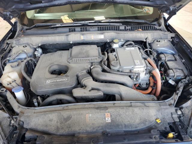 3FA6P0LU9KR129691 - 2019 FORD FUSION SE BLUE photo 11