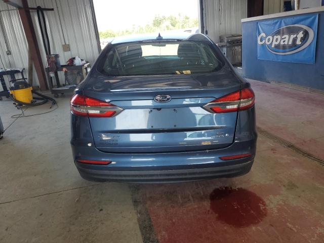 3FA6P0LU9KR129691 - 2019 FORD FUSION SE BLUE photo 6