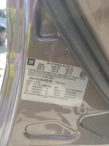 5GALVCED8AJ225100 - 2010 BUICK ENCLAVE CXL 灰色 照片 13