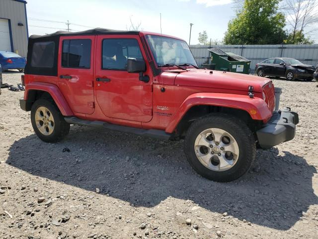 1C4BJWEG0FL544942 - 2015 JEEP WRANGLER U SAHARA RED photo 4