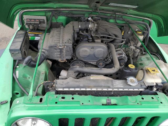 1J4FA29155P347640 - 2005 JEEP WRANGLER / SE GREEN photo 11