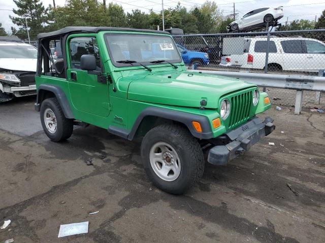 1J4FA29155P347640 - 2005 JEEP WRANGLER / SE GREEN photo 4