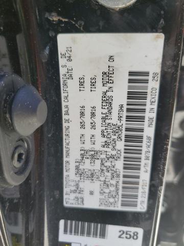 3TMCZ5AN0MM418037 - 2021 TOYOTA TACOMA DOUBLE CAB 黑色 照片 13