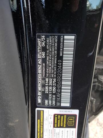 W1KAF4HB6RR220449 - 2024 MERCEDES-BENZ C 300 4MATIC BLACK photo 12