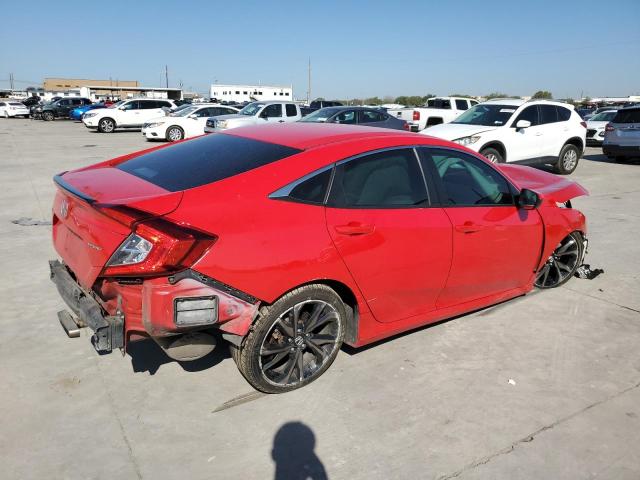 2HGFC2F87KH561984 - 2019 HONDA CIVIC SPORT წითელი ფოტო 3