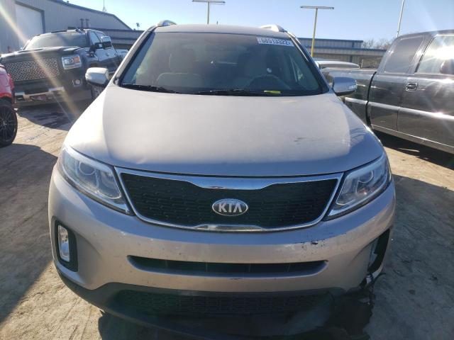 5XYKT4A62EG471045 - 2014 KIA SORENTO LX SILVER photo 5