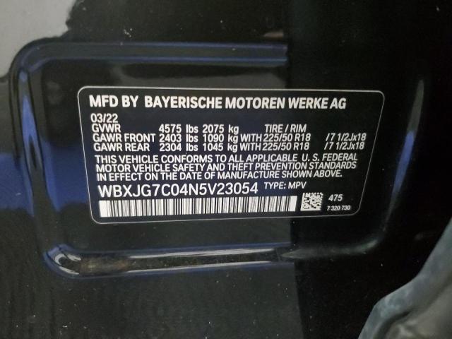 WBXJG7C04N5V23054 - 2022 BMW X1 SDRIVE28I BLACK photo 13