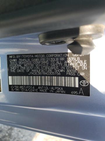 JTKDE3B78A0305156 - 2010 TOYOTA SCION TC Mavi foto 12