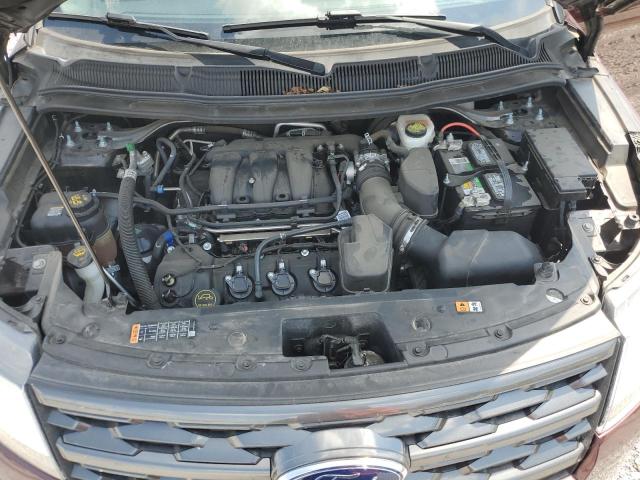 1FM5K7D86KGB02319 - 2019 FORD EXPLORER XLT BURGUNDY photo 12