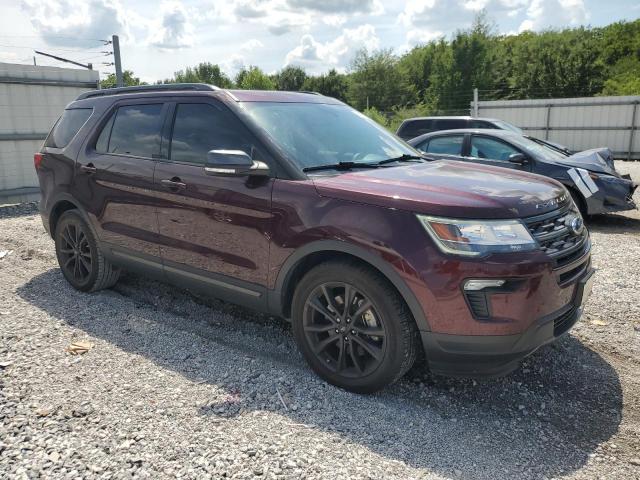 1FM5K7D86KGB02319 - 2019 FORD EXPLORER XLT BURGUNDY photo 4