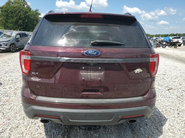 1FM5K7D86KGB02319 - 2019 FORD EXPLORER XLT BURGUNDY photo 6