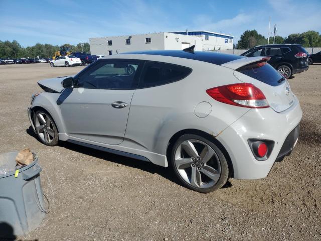 KMHTC6AE9DU118625 - 2013 HYUNDAI VELOSTER TURBO GRAY photo 2