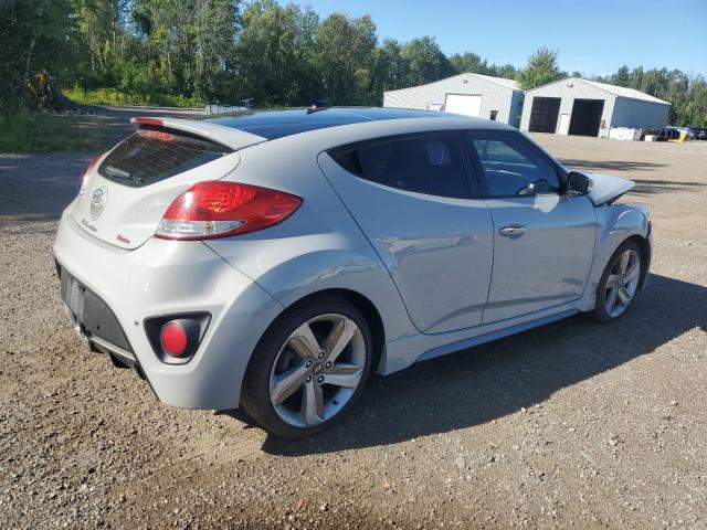 KMHTC6AE9DU118625 - 2013 HYUNDAI VELOSTER TURBO GRAY photo 3