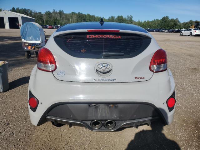KMHTC6AE9DU118625 - 2013 HYUNDAI VELOSTER TURBO GRAY photo 6