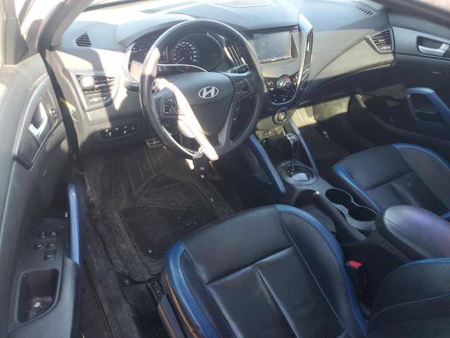 KMHTC6AE9DU118625 - 2013 HYUNDAI VELOSTER TURBO GRAY photo 8