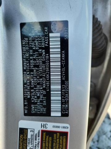 4T4BE46K29R060184 - 2009 TOYOTA CAMRY BASE SILVER photo 23