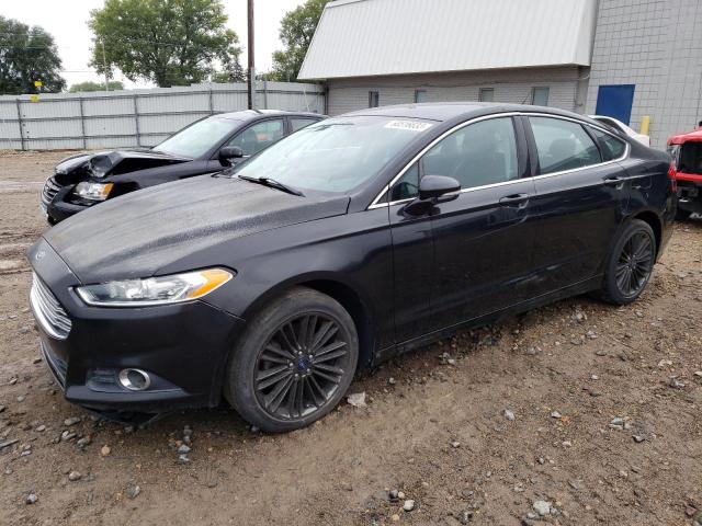 1FA6P0HDXE5363600 - 2014 FORD FUSION SE BLACK photo 1