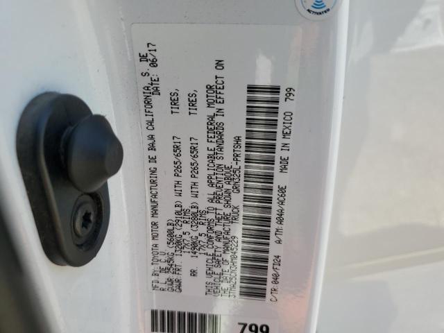 3TMAZ5CN3HM045229 - 2017 TOYOTA TACOMA DOUBLE CAB 白色 照片 13