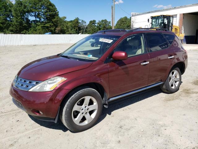 JN8AZ08W25W445089 - 2005 NISSAN MURANO SL BURGUNDY photo 1