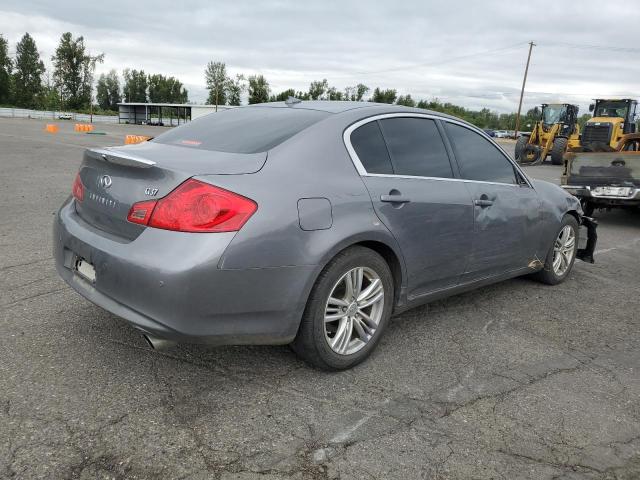 JN1CV6AP6DM303606 - 2013 INFINITI G37 BASE SILVER photo 3