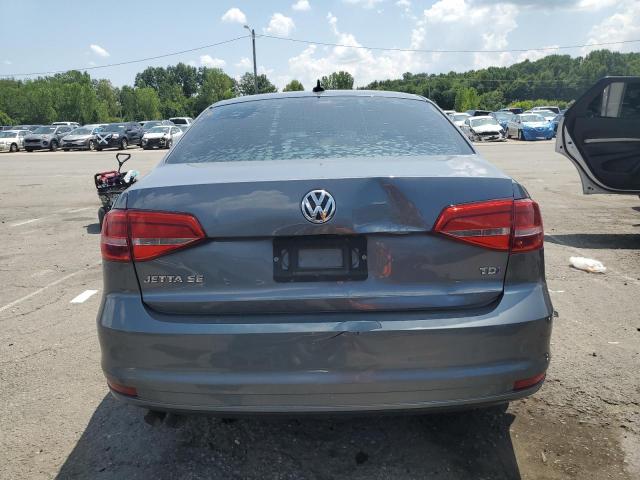 3VWLA7AJ2FM305996 - 2015 VOLKSWAGEN JETTA TDI GRAY photo 6
