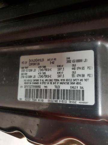 3B7KF23Z72M289956 - 2002 DODGE RAM 2500 TAN photo 13