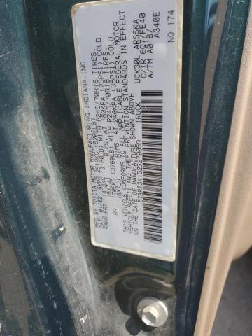 5TBRT34152S270059 - 2002 TOYOTA TUNDRA ACCESS CAB GREEN photo 12
