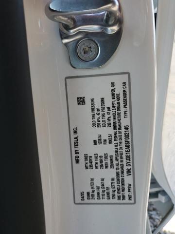 5YJ3E1EA0SF002146 - 2025 TESLA MODEL 3 თეთრი ფოტო 14