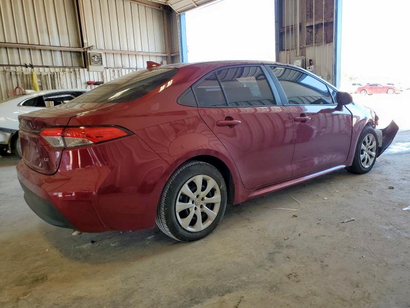 5YFB4MDE9RP146054 - 2024 TOYOTA COROLLA LE ბურგუნდია ფოტო 3