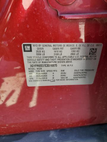 3GYFNEE37CS516875 - 2012 CADILLAC SRX PERFORMANCE COLLECTION Қызыл фото 13