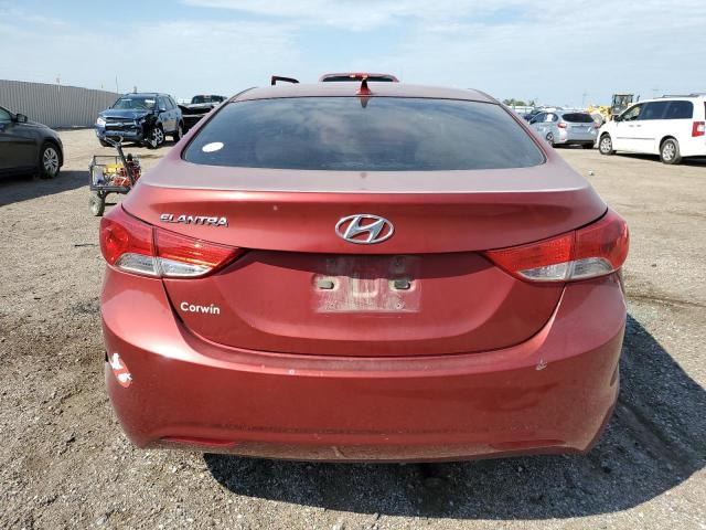 5NPDH4AE3DH364630 - 2013 HYUNDAI ELANTRA GLS RED photo 6