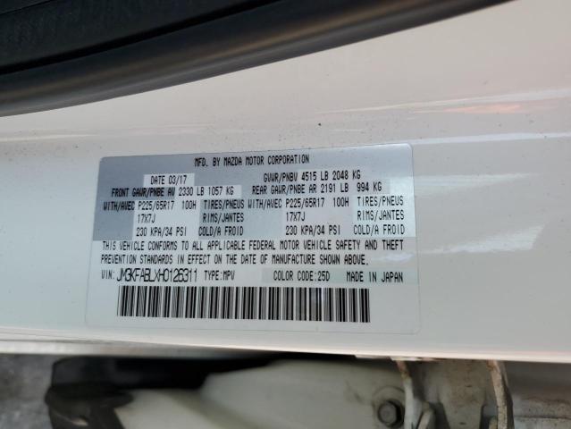 JM3KFABLXH0126311 - 2017 MAZDA CX-5 SPORT WHITE photo 12