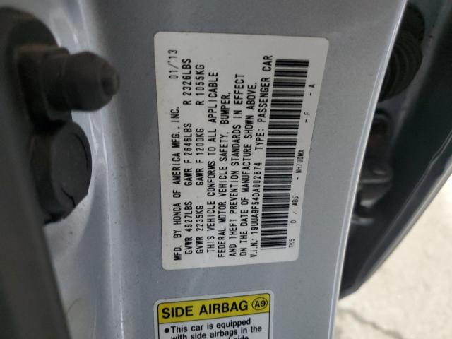 19UUA9F54DA002874 - 2013 ACURA TL TECH SILVER photo 12