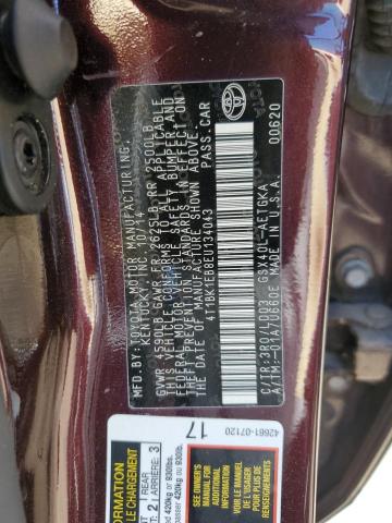 4T1BK1EB8EU134043 - 2014 TOYOTA AVALON BASE 栗色 照片 12