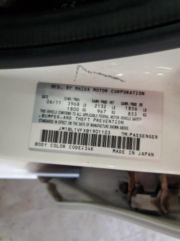 JM1BL1VFXB1901103 - 2011 MAZDA 3 I 白色 照片 12