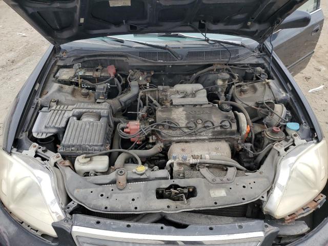 1HGEJ8649YL053464 - 2000 HONDA CIVIC EX 黑色 照片 11