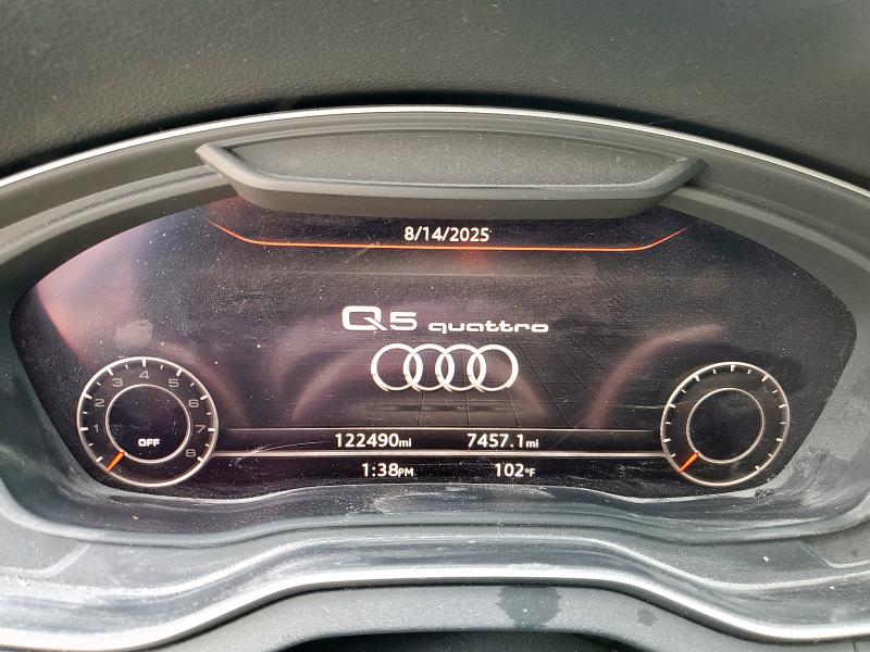 WA1BNAFY7J2079051 - 2018 AUDI Q5 PREMIUM PLUS CHARCOAL photo 9