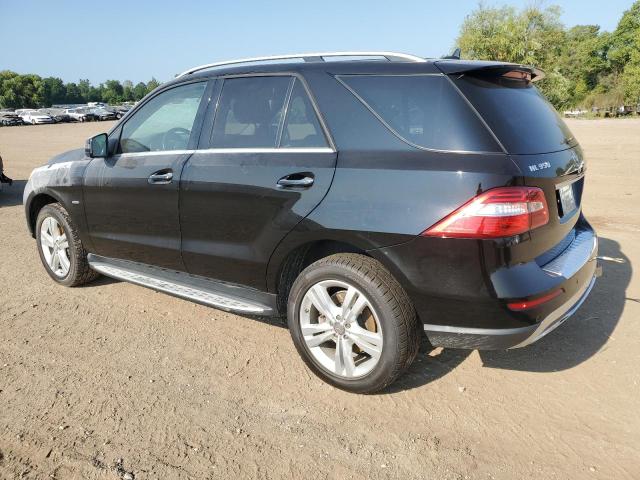 4JGDA5HB7CA010441 - 2012 MERCEDES-BENZ ML 350 4MATIC BLACK photo 2