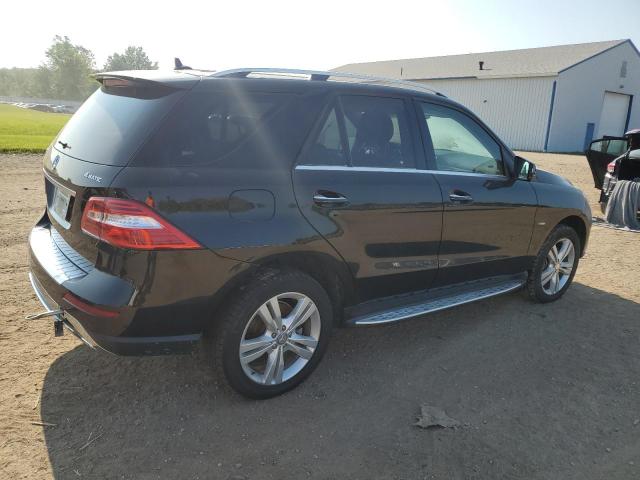 4JGDA5HB7CA010441 - 2012 MERCEDES-BENZ ML 350 4MATIC BLACK photo 3