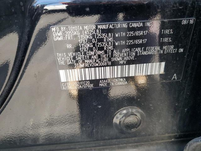 2T3WFREV2GW306818 - 2016 TOYOTA RAV4 XLE Qara foto 13