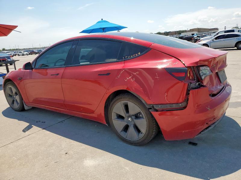 5YJ3E1EAXMF964683 - 2021 TESLA MODEL 3 RED photo 2
