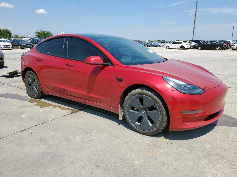 5YJ3E1EAXMF964683 - 2021 TESLA MODEL 3 RED photo 4