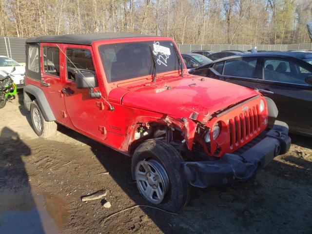 1C4BJWDG2JL849286 - 2018 JEEP WRANGLER U SPORT წითელი ფოტო 4